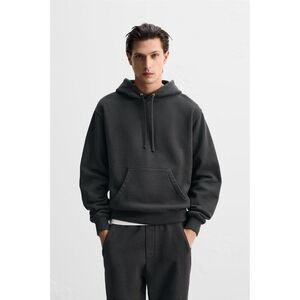 Zara Origins Mens Sweatshirt XL Gray Hoodie Long Sleeve 1501/309 NWT
